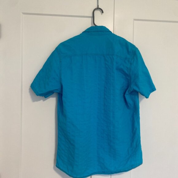 2/$15 Britches Men's Casual Blue Button Down‎ Shirt Size Medium - Picture 5 of 5